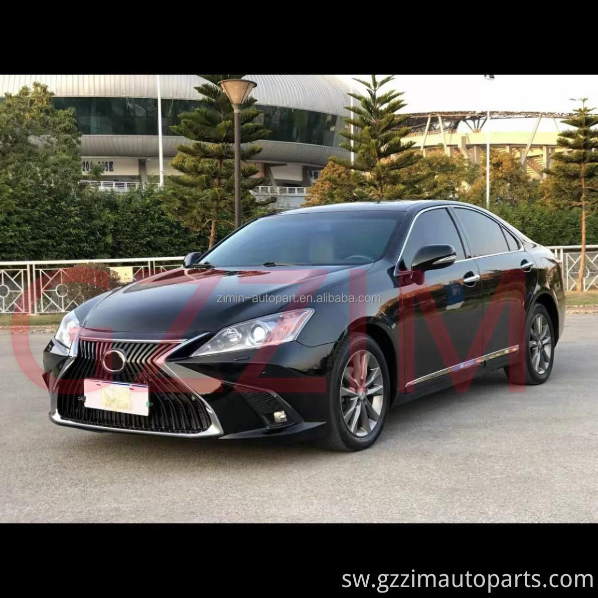 Car Body Kit Front Bumper Grill Fog lamp For LX ES 2006-2012 Upgrade TO 2020 ES Sport